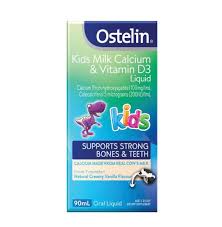 Ostelin 小恐龙液体儿童乳钙 D3乳钙滴剂 Kids Milk Calcium & Vitamin D Liquid - D3 90ml