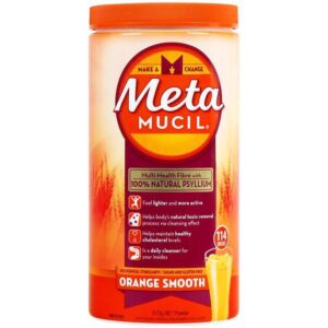 Metamucil 美达施膳食纤维粉香橙味114次 673g