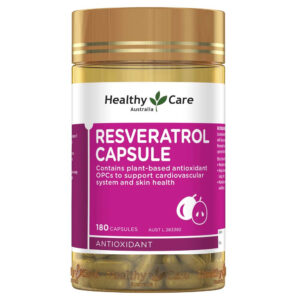 【融化不赔】Healthy Care 白藜芦醇胶囊 Resveratrol 180粒