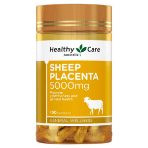 【融化不赔】Healthy Care 羊胎素胶囊 Sheep Placenta 5000mg 100粒