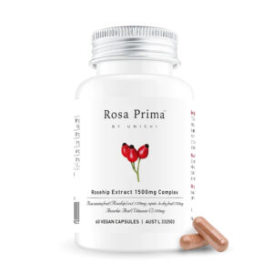 【融化不赔】Unichi Rosa Prima玫瑰果美白丸Rosehip Extract 1500mg Complex 60粒