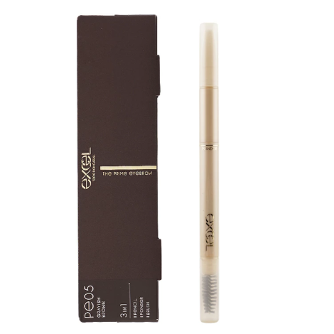 EXCEL The Prime Eyebrow Pe05 Grayish Brown（三合一眉筆 灰褐色）