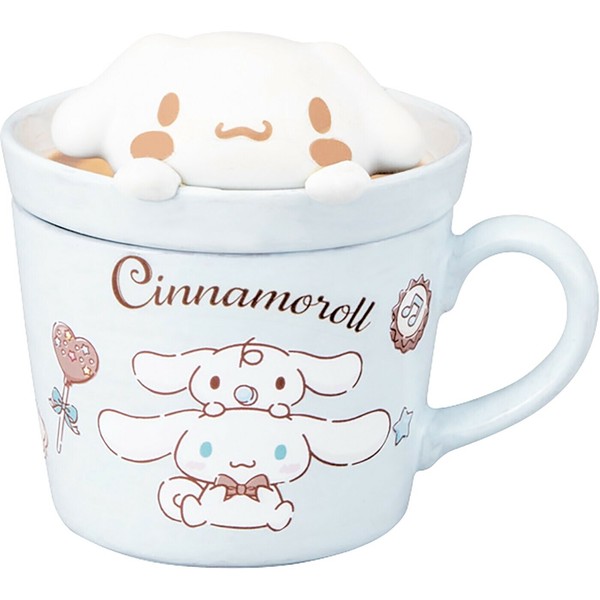 Sanrio Mascot Mug - Cinnamoroll : Cafe Latte Art (马克杯 - 肉桂卷：咖啡拿铁艺术)