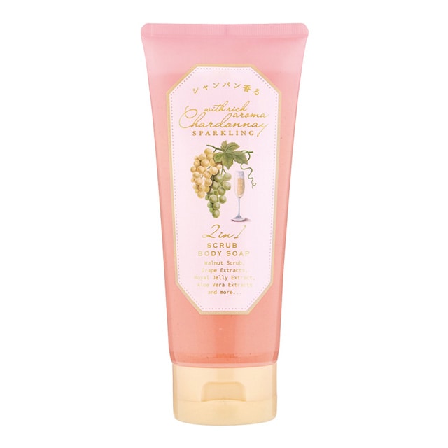 It’s demo Sparkling Scrub Body Soap 220ml（白葡萄沐浴磨砂去角質）