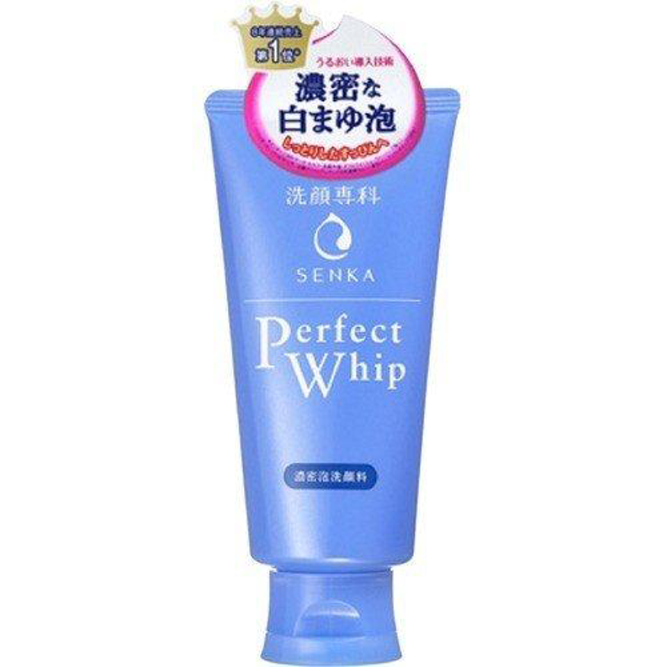 SHISEIDO Senka Perfect Whip Face Cleansing Foam 120g（資生堂洗顏專科洗面奶經典款 藍）