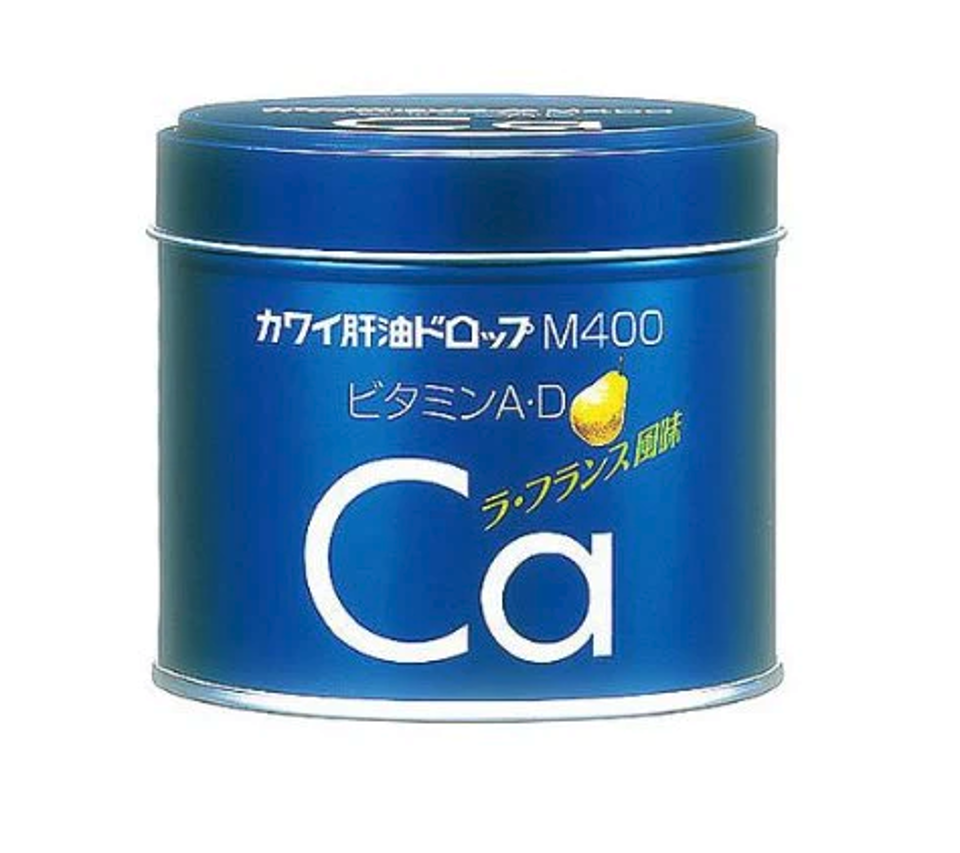 Kawai Vitamin A+D+Pear Calcium Cod Liver Oil Pills 180 Tablets（鈣魚肝油180粒）