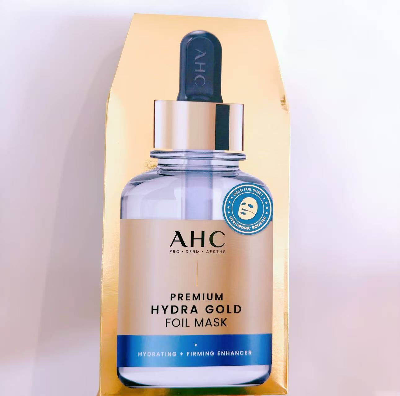 AHC Premium Hydra Gold Foil Mask Soothing Enhancer 5pcs (AHC 黃金面膜)