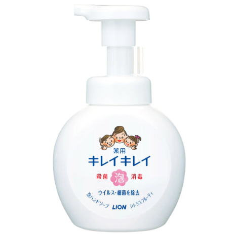 Lion Kirei Kirei Anti Bacterial Medicated Foaming Hand Wash Citrus Fruity 250ml（獅王兒童洗手液  柑橘果香）