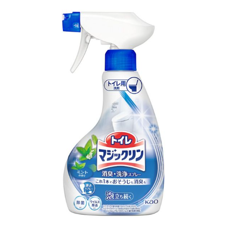 KAO Deodorizing Toilet Cleaning Foam Spray Antibacterial Mint 350ml （花王馬桶泡沫清潔噴霧柑橘薄荷）