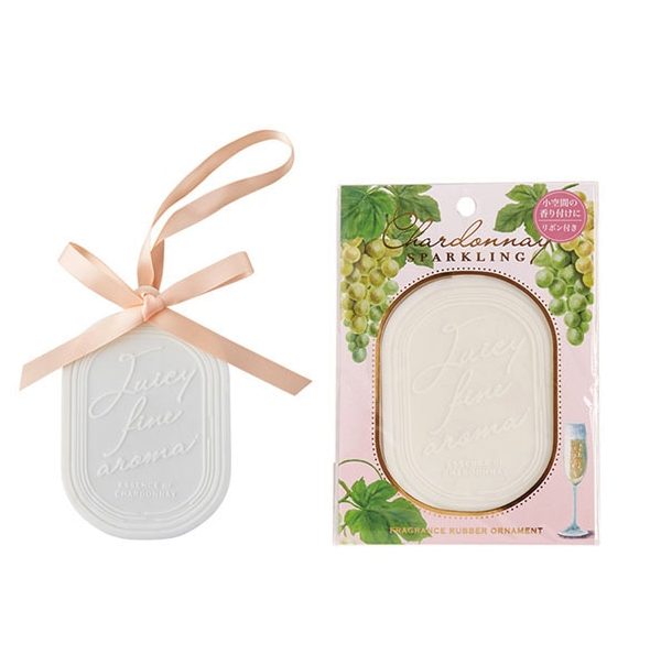 It’s demo Chardonnay Sparkling Fragrance Rubber Ornament Champagne Scent, Air Freshener, White Grape（車掛 白葡萄）