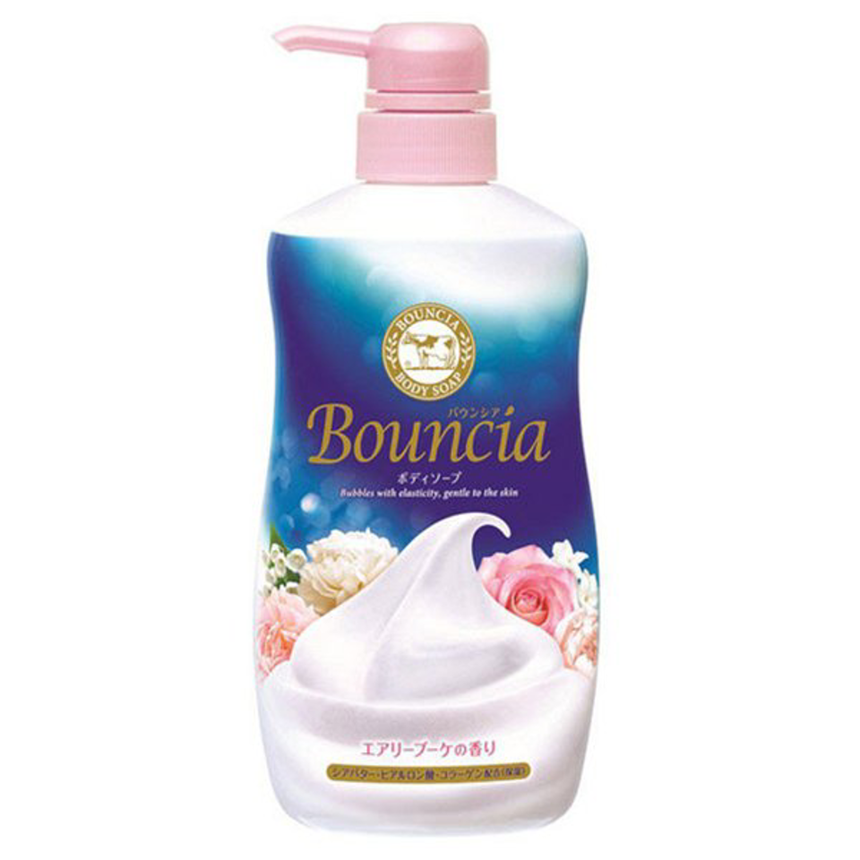 COW bouncia body wash rose 480ml（牛乳石鹼沐浴露 玫瑰香）
