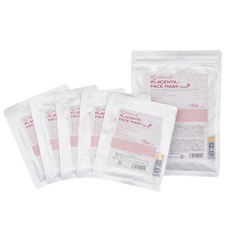 Cerur.b Placenta Face Mask Plus+ 5pcs（臍帶血乾細胞面膜）