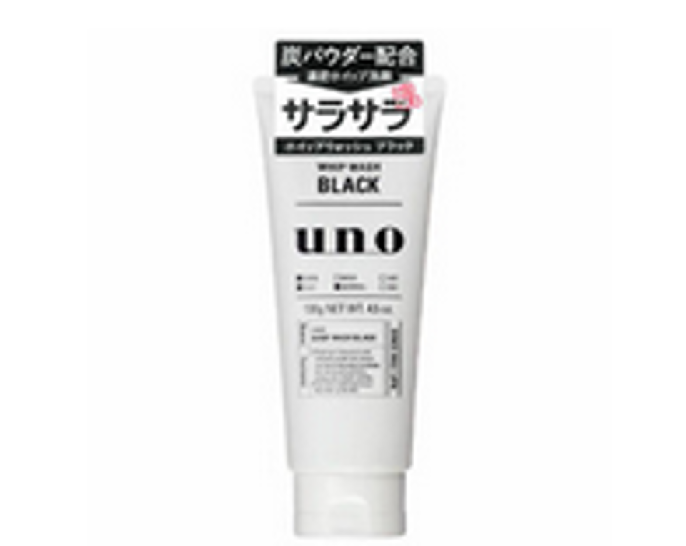 SHISEIDO UNO Whip Wash Black 130G ( 資生堂 Uno 男士活性碳洗面奶)