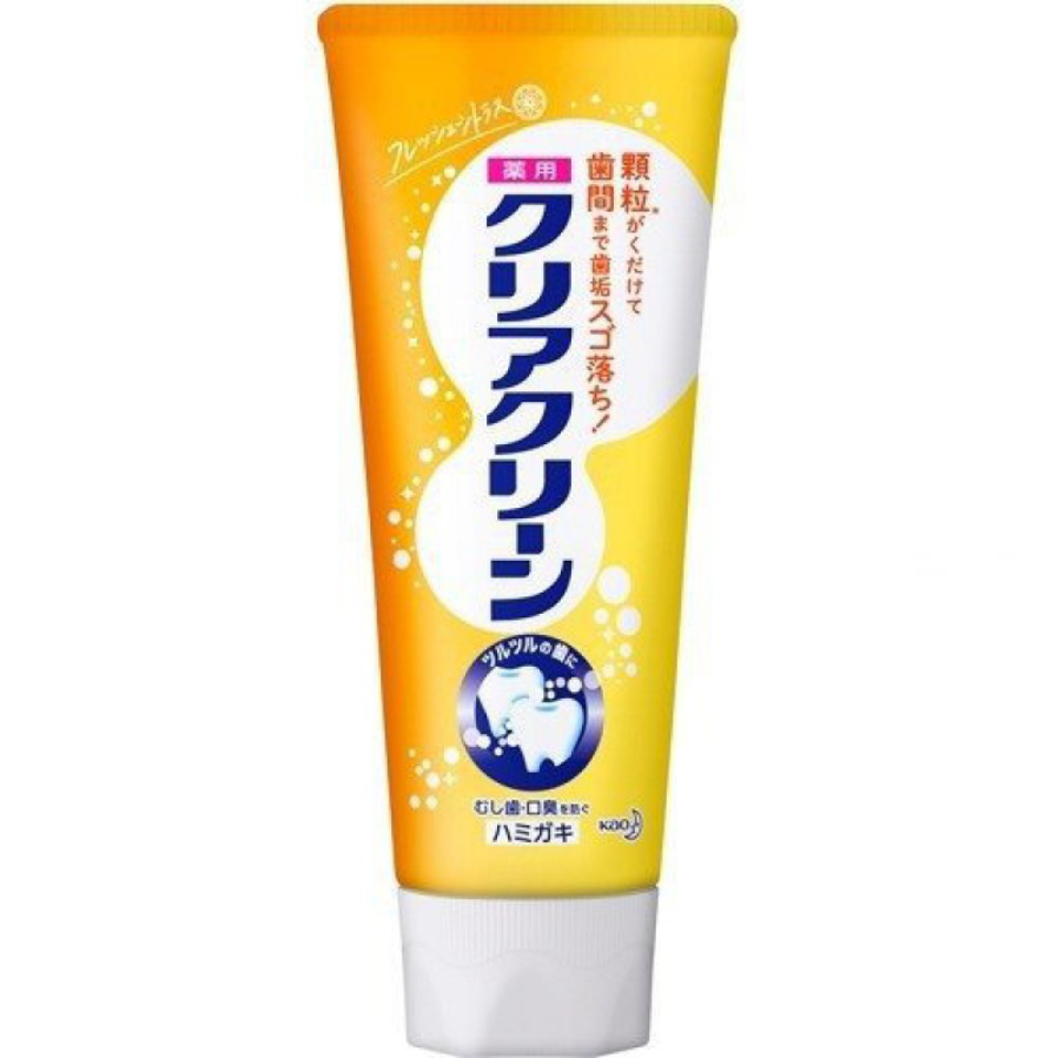 Kao Clear Clean Fresh Citrus Toothpaste 120g（花王除垢 牙膏 橙色柑橘薄荷）