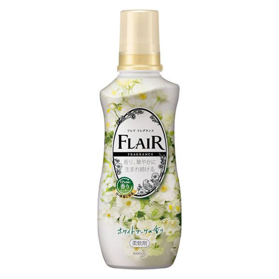花王 Flair 衣物柔順劑 540ml 白色清新花香
