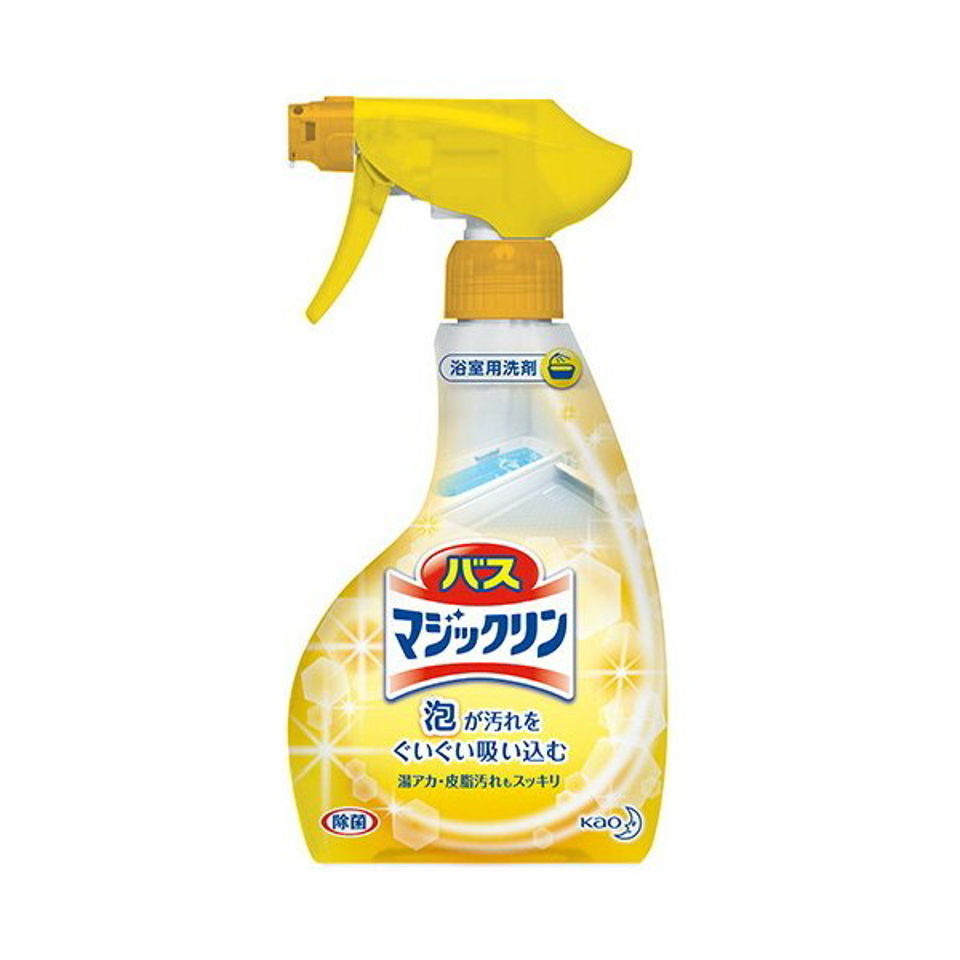 Kao Bath Magiclean Bathroom Rinse Foaming Spray 380ml Orange(花王 浴室清潔劑 黃色甜橙)