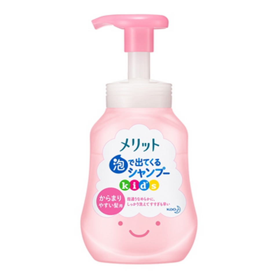 Kao Merit Kids hair Shampoo Peach 300ml（花王兒童泡沫洗髮水 粉色蜜桃款）