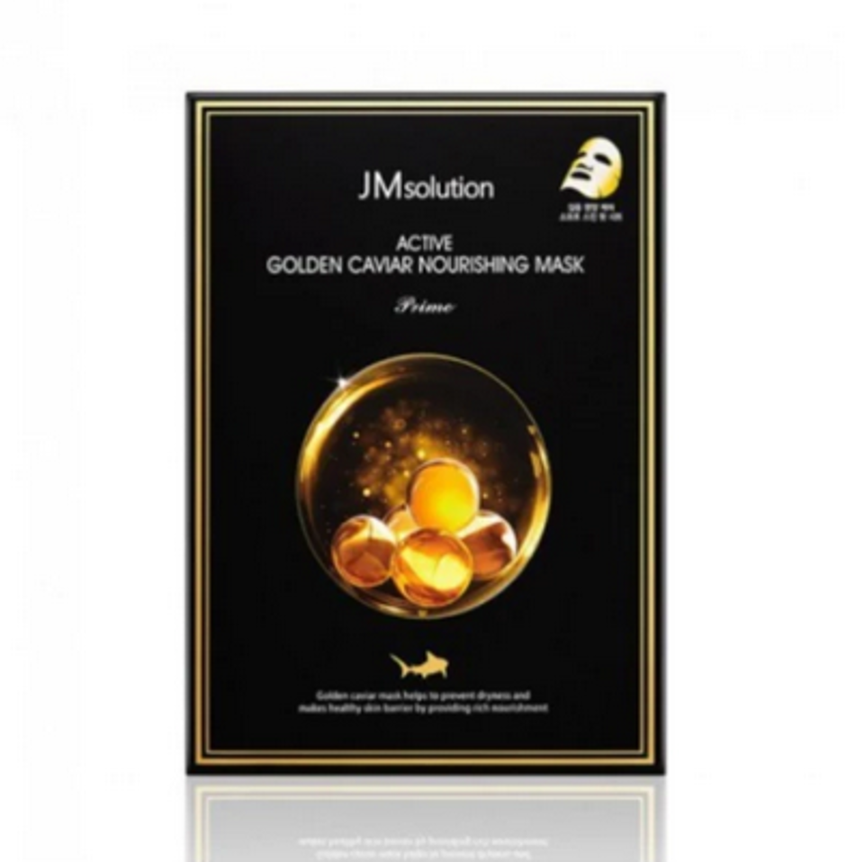 JM Solution Active Golden Caviar Nourishing Mask 10 pcs（JM魚子醬面膜）
