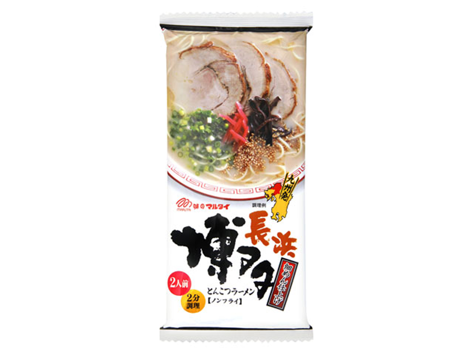 Marutai Hakata Nagahama Soy Sauce Tonkotsu Instant Ramen 2 servings（博多豬筒骨拉麵2入）