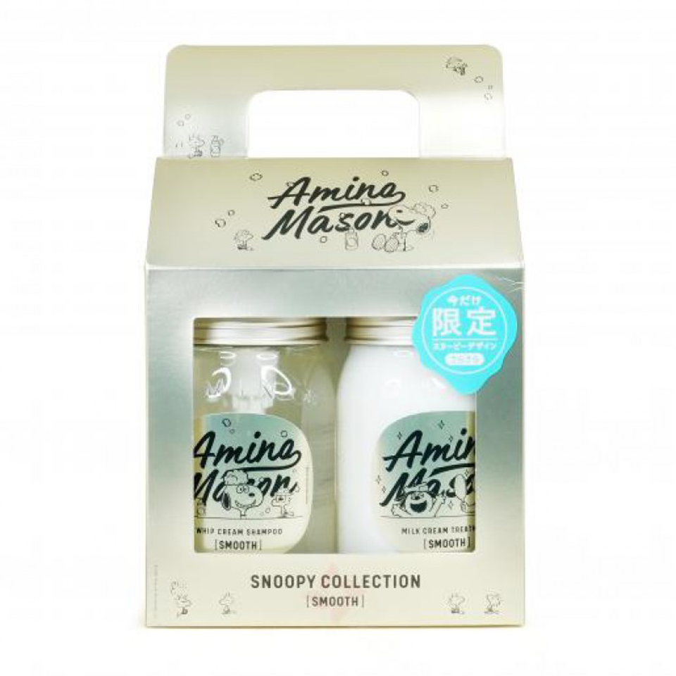 Amino Mason X Snoopy Collection Design Smooth Repair Shampoo&Treatment Set（史努比限定版 滋養順滑洗護套裝）