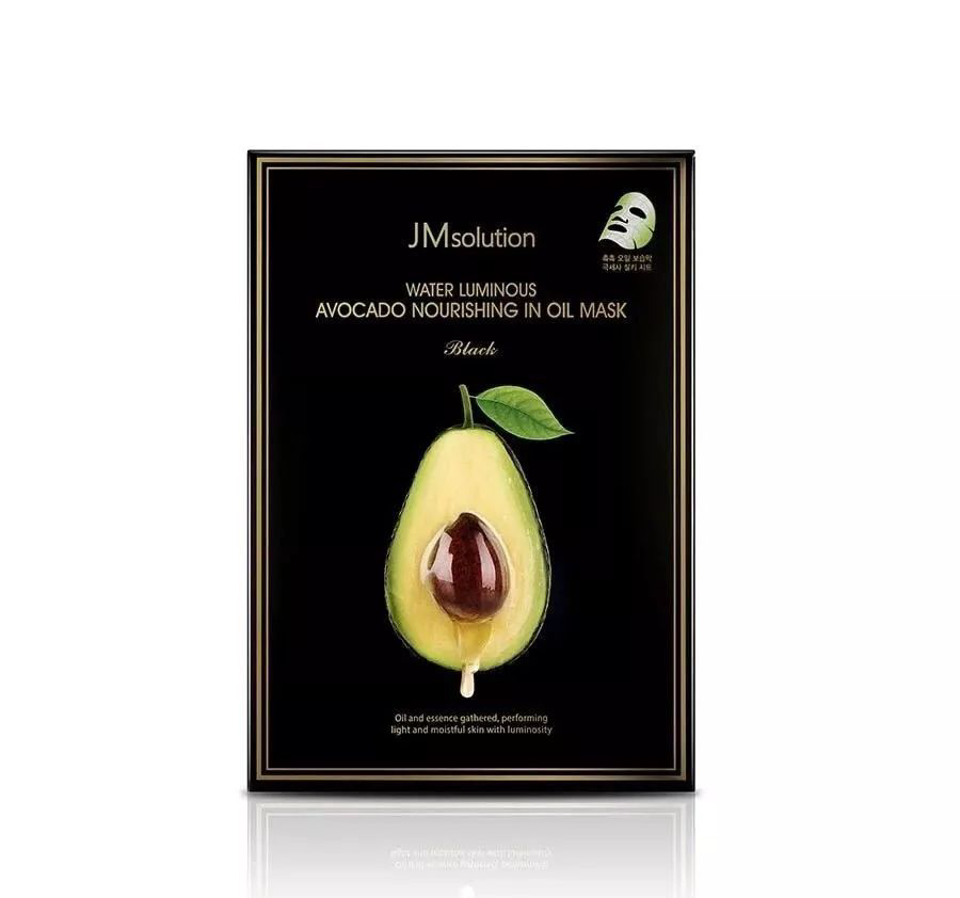 JM Solution Water Luminous Avocado Oil Ampoule Mask 10pcs（牛油果面膜）