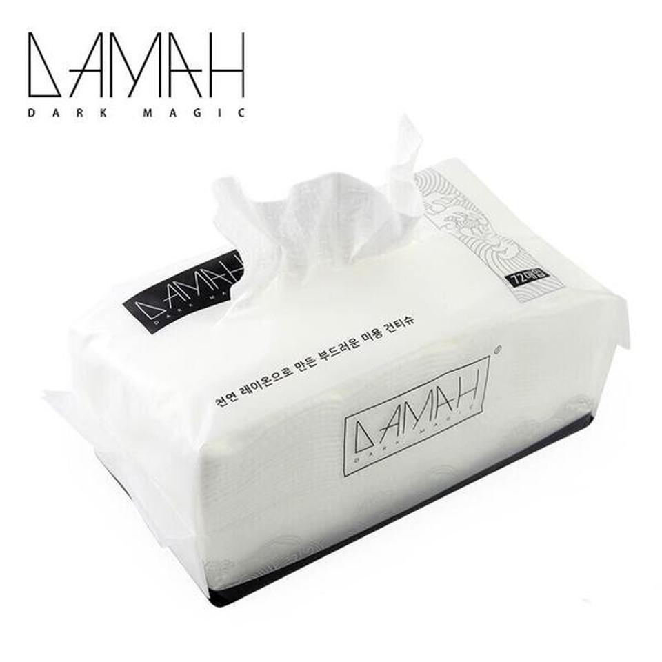 DAMAH Black Magic Face Towel 72pcs (黑魔法巾抽取式 洗臉巾)
