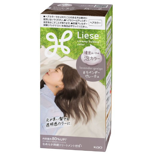 Kao Liese Creamy Bubble Hair Color Lavender Greige（花王泡沫染髮 光影薰衣草）