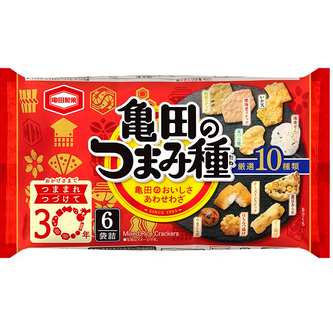 Kameda Sandk Seeds Biscuits 6 bags 120g（龜田制果10種類米果）2026.09